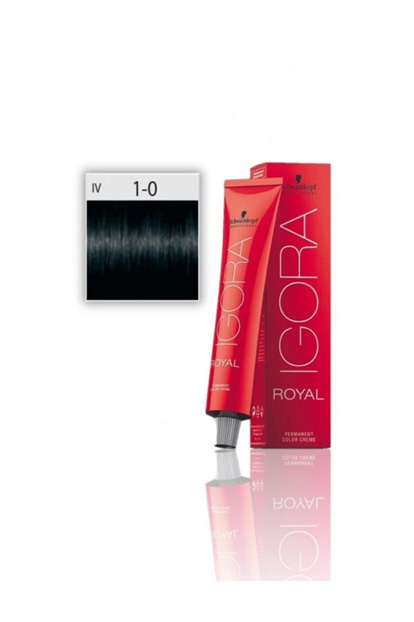 Schwarzkopf Igora Royal 1-0 Siyah Boya Tüp Saç Boyası 60ml