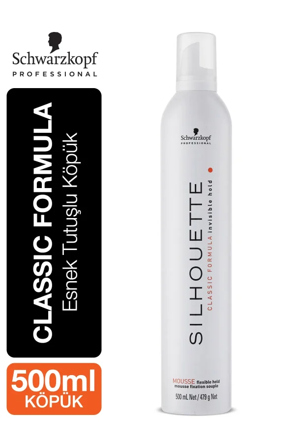 Schwarzkopf Silhouette Esnek Tutuşlu Saç Köpüğü 500ml Beyaz