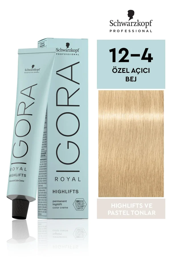 Schwarzkopf Igora Royal 12-4 Özel Açıcı - Bej 60ml