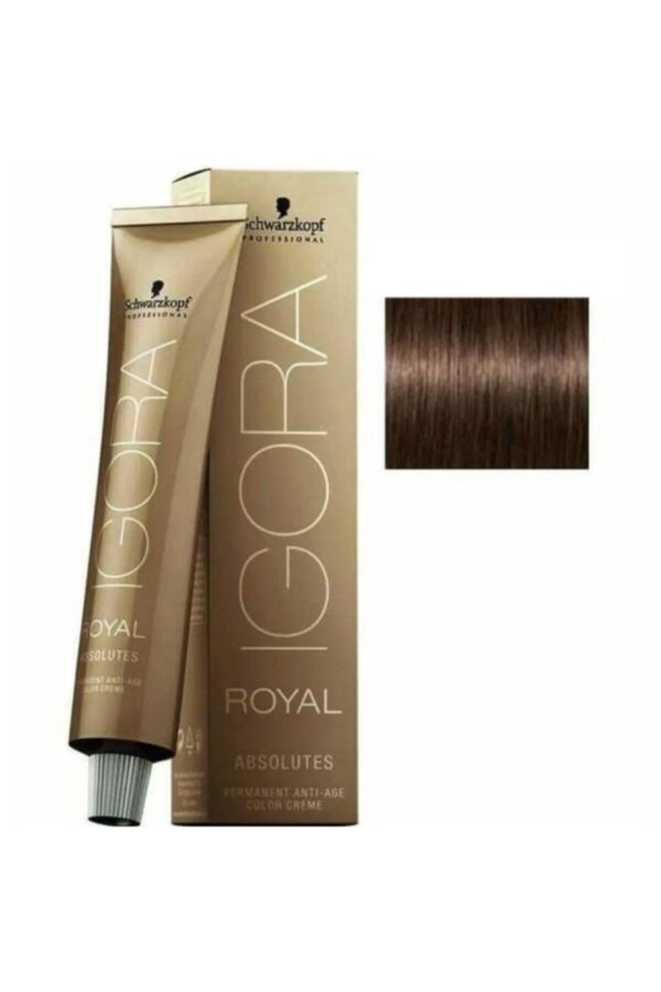 Schwarzkopf Igora Royal 5-60 Açık Kahve Doğal Çikolata Boya Tüp Saç Boyası 60ml