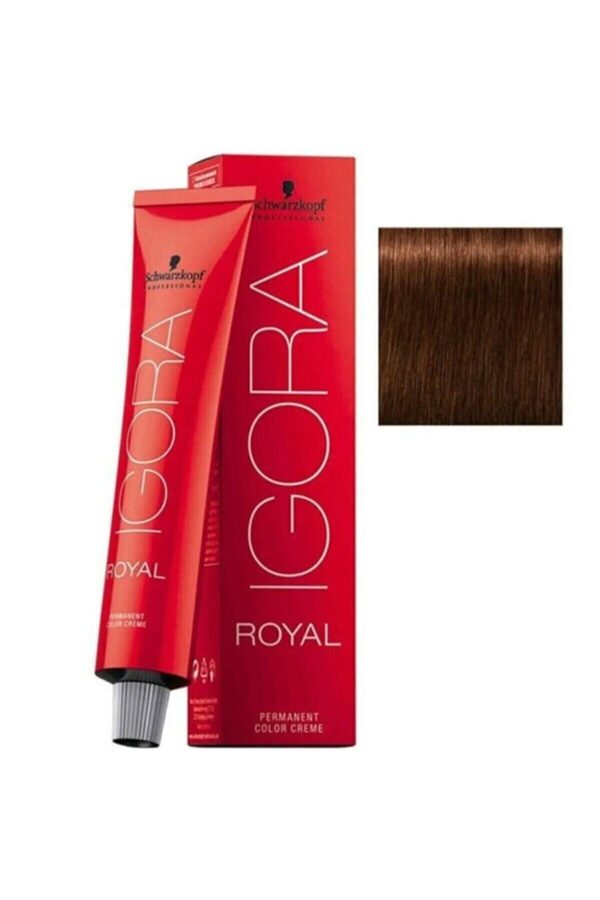 Schwarzkopf Igora Royal 5-7 Açık Kahve Bakır Boya Tüp Saç Boyası 60ml