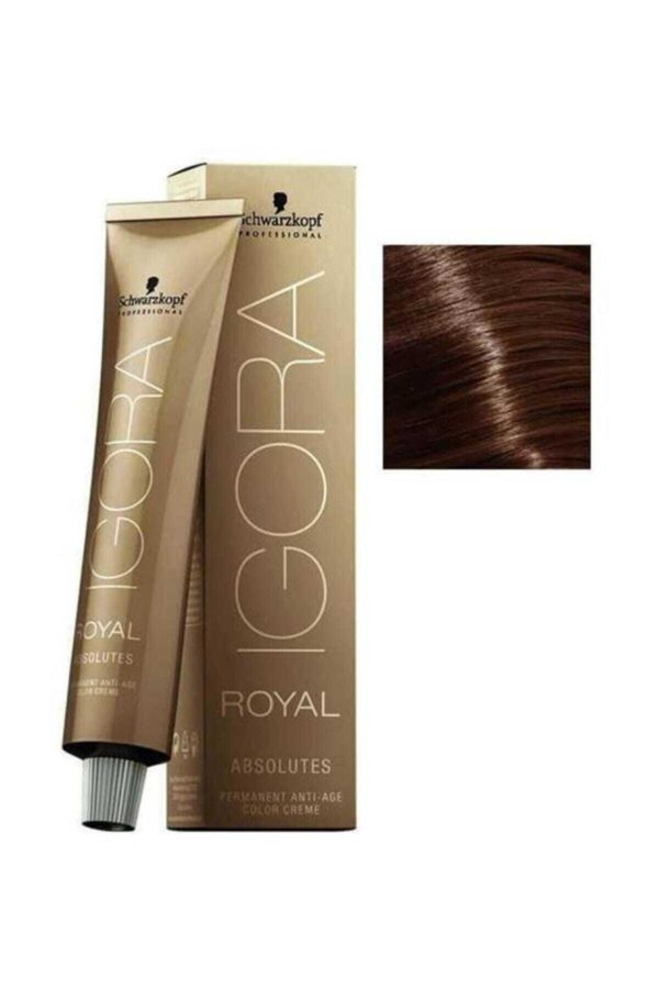 Schwarzkopf Igora Royal 6-60 Koyu Kumral Çikolata Doğal Boya Tüp Saç Boyası 60ml