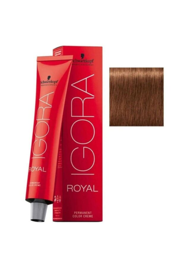 Schwarzkopf Igora Royal 7-57 Altın Bakır Kumral Boya Tüp Saç Boyası  60ml