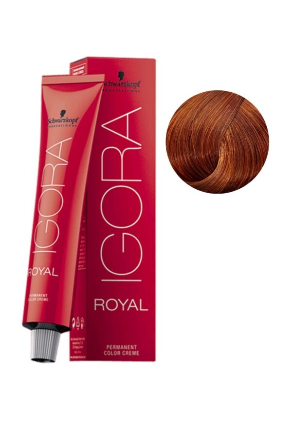 Schwarzkopf Igora Royal 7-77 Kumral Yoğun Bakır Boya Tüp Saç Boyası 60ml