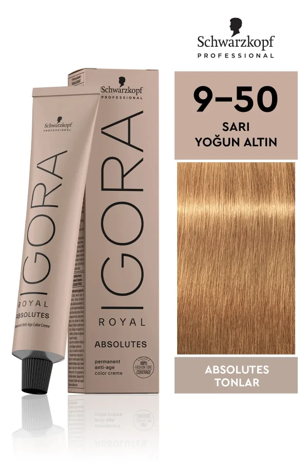 Schwarzkopf Igora Royal  9-50 Sarı - Yoğun Altın Saç Boyası 60ml