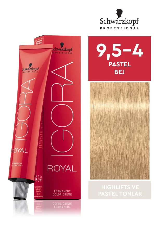 Schwarzkopf Igora Royal 9,5-4 Pastel Bej Saç Boyası 60 ml