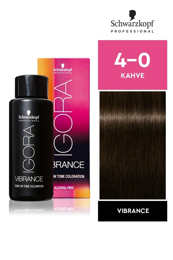 Schwarzkopf Igora Vibrance 4-0 Kahve Saç Boyası 60 ml