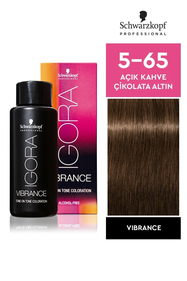 Schwarzkopf Igora Vibrance 5-65 Açık Kahve Çikolata Altın Saç Boyası 60ml