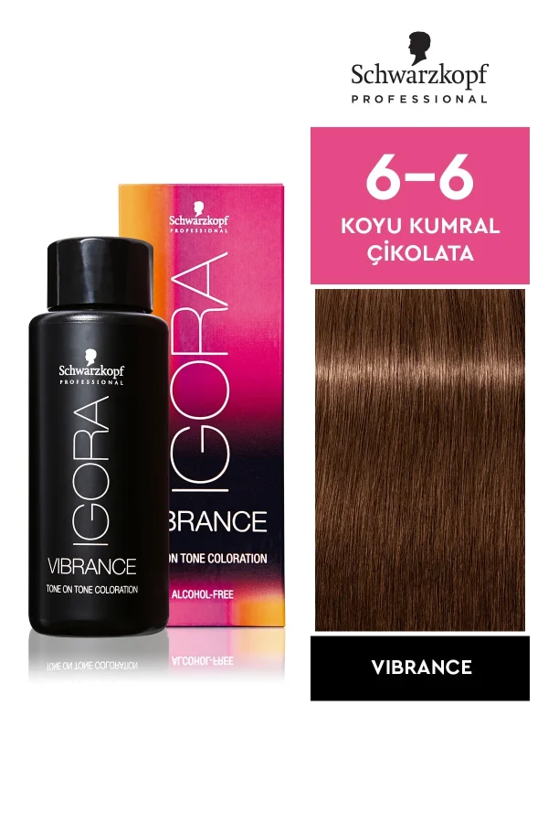 Schwarzkopf Igora Vibrance 6-6 Koyu Kumral Çikolata Saç Boyası 60ml