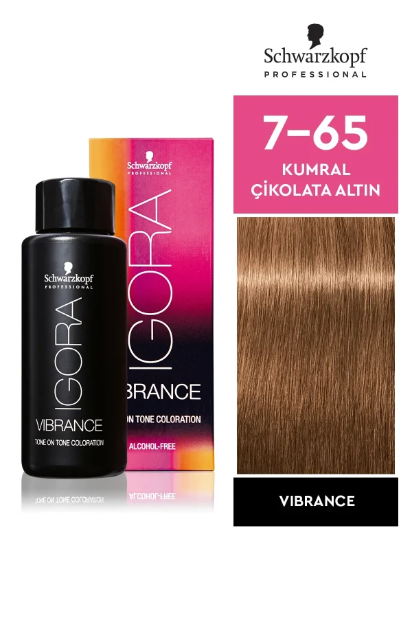 Schwarzkopf Igora Vibrance 7-65 Kumral Çikolata Altın Saç Boyası 60ml