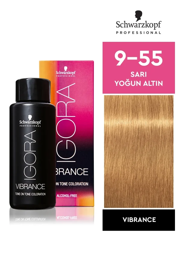 Schwarzkopf Igora Vibrance 9-55 Sarı Yoğun Altın Saç Boyası 60ml