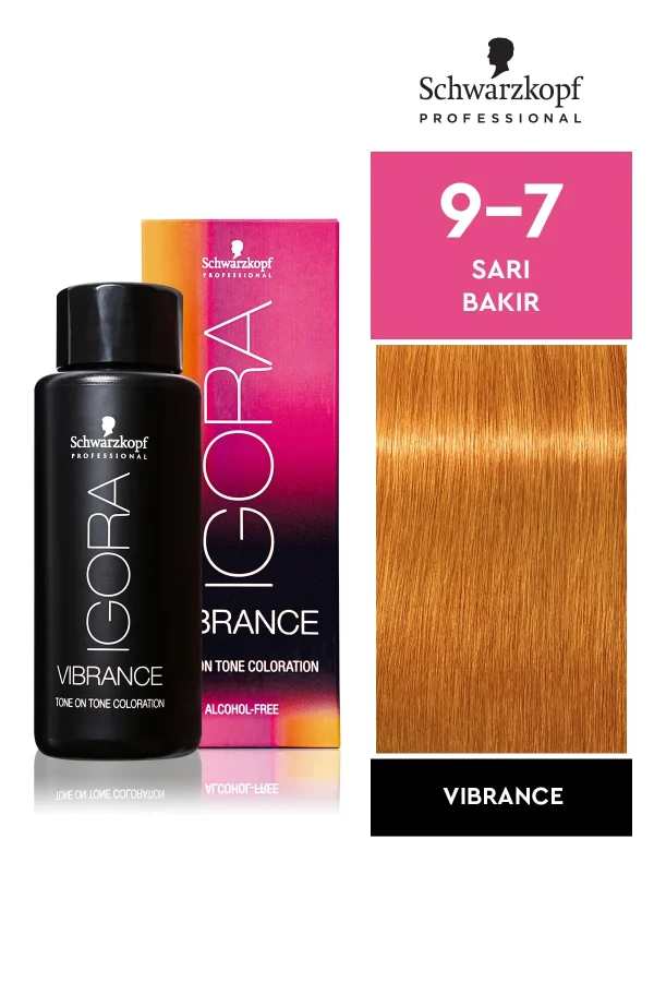 Schwarzkopf Igora Vibrance 9-7 Sarı Bakır Saç Boyası 60 ml