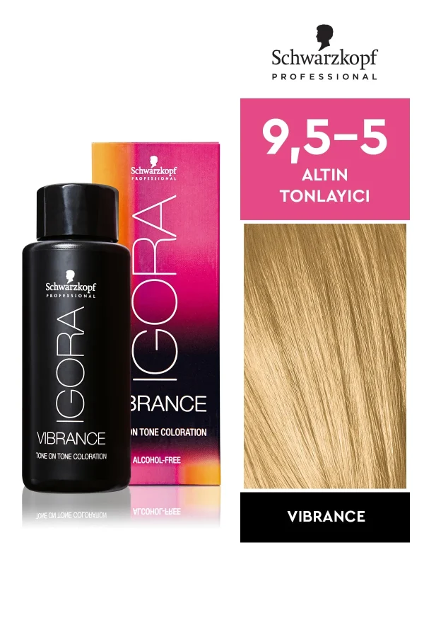 Schwarzkopf Igora Vibrance 9,5-5 Altın Tonlayıcı Saç Boyası 60ml