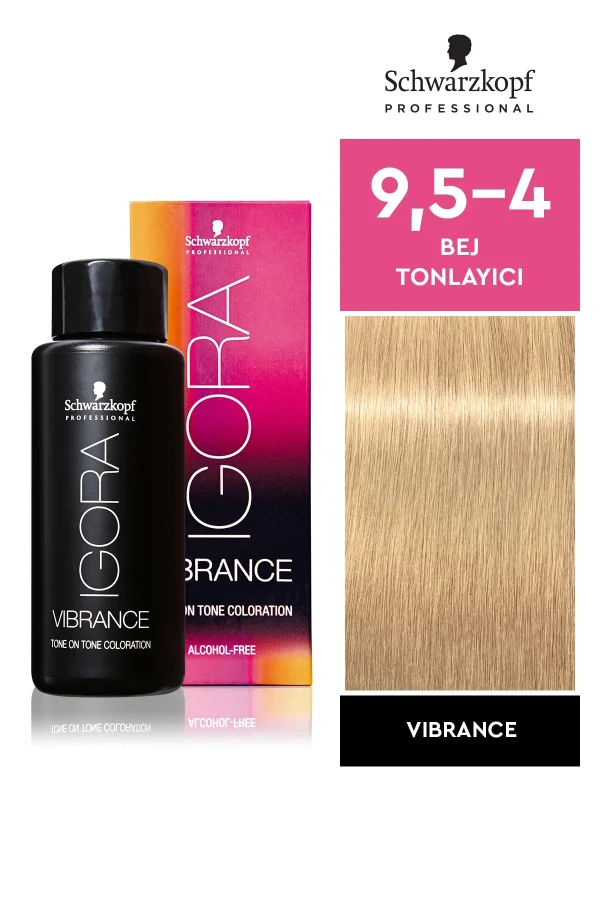 Schwarzkopf Igora Vibrance 9,5-4 Bej Tonlayıcı Saç Boyası 60ml